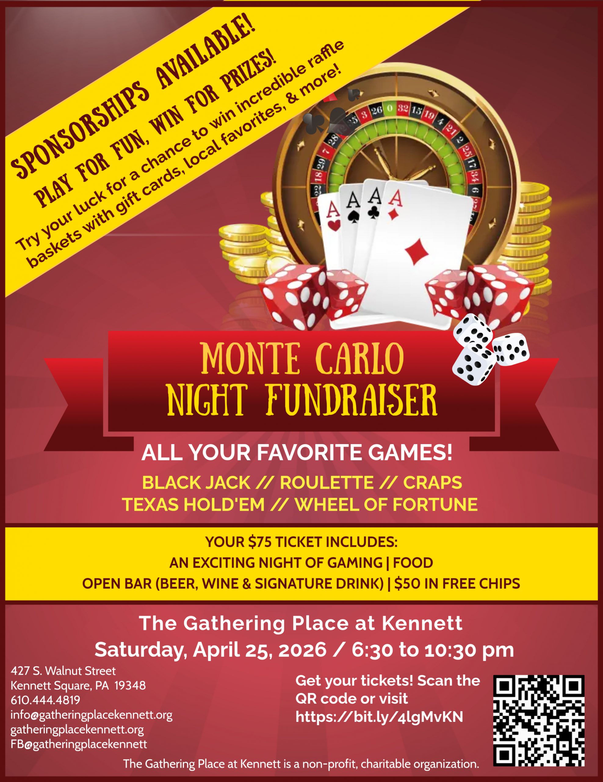 Monte Carlo Night Flyer Veterans Day